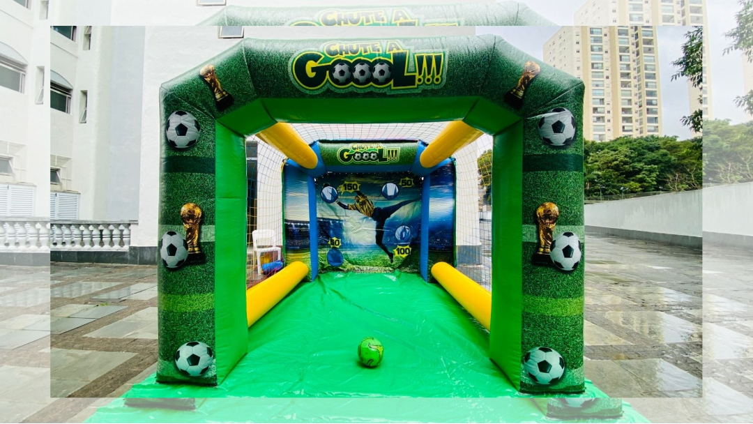 Chute a Gol Inflável para aluguel em festa infantil na Zona Leste de São Paulo - Luck Kids (opção 3)