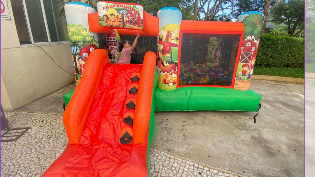Multi Play Fazendinha Inflável para aluguel em festa infantil na Zona Leste de São Paulo - Luck Kids (opção 7)